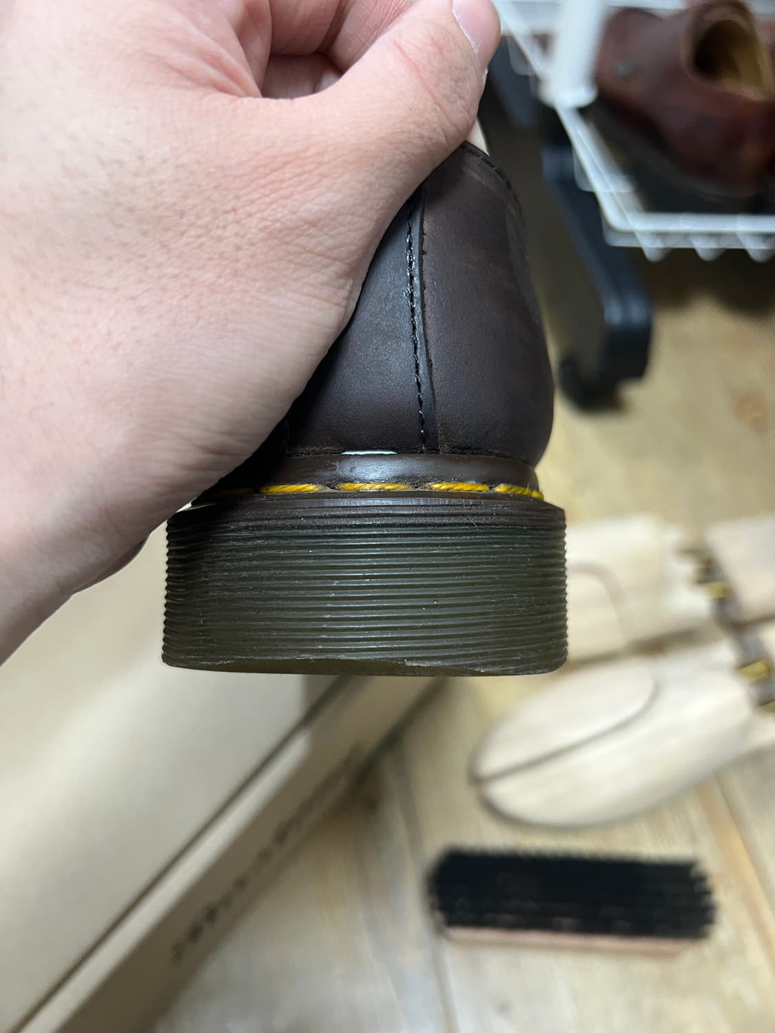 택포13) 닥터마틴 1461 빈티지 브라운 크레이지 홀스 uk6 250 상품이미지3