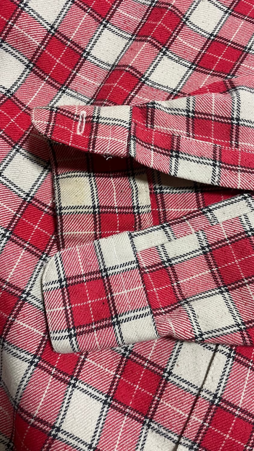 JPN 00s 일본 빈티지 BAZZ 레드 체크 셔츠 L 상품이미지8