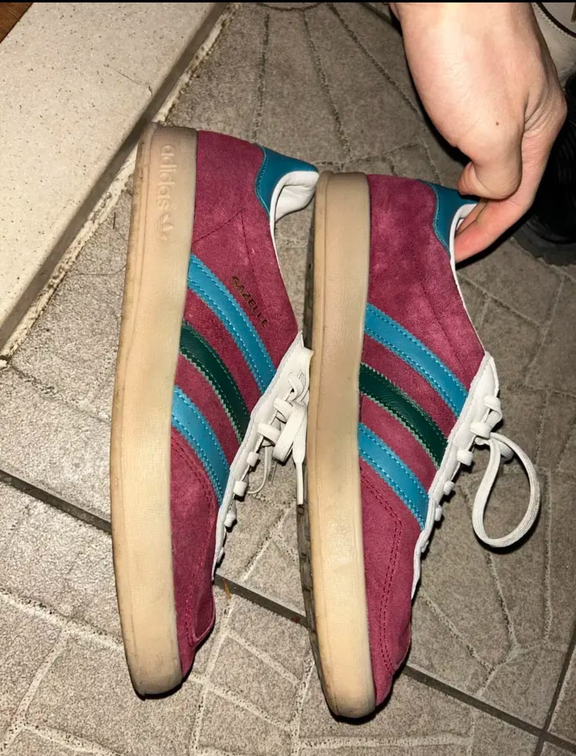 아디다스 가젤 버건디 컬리지에이트 265 상품이미지1