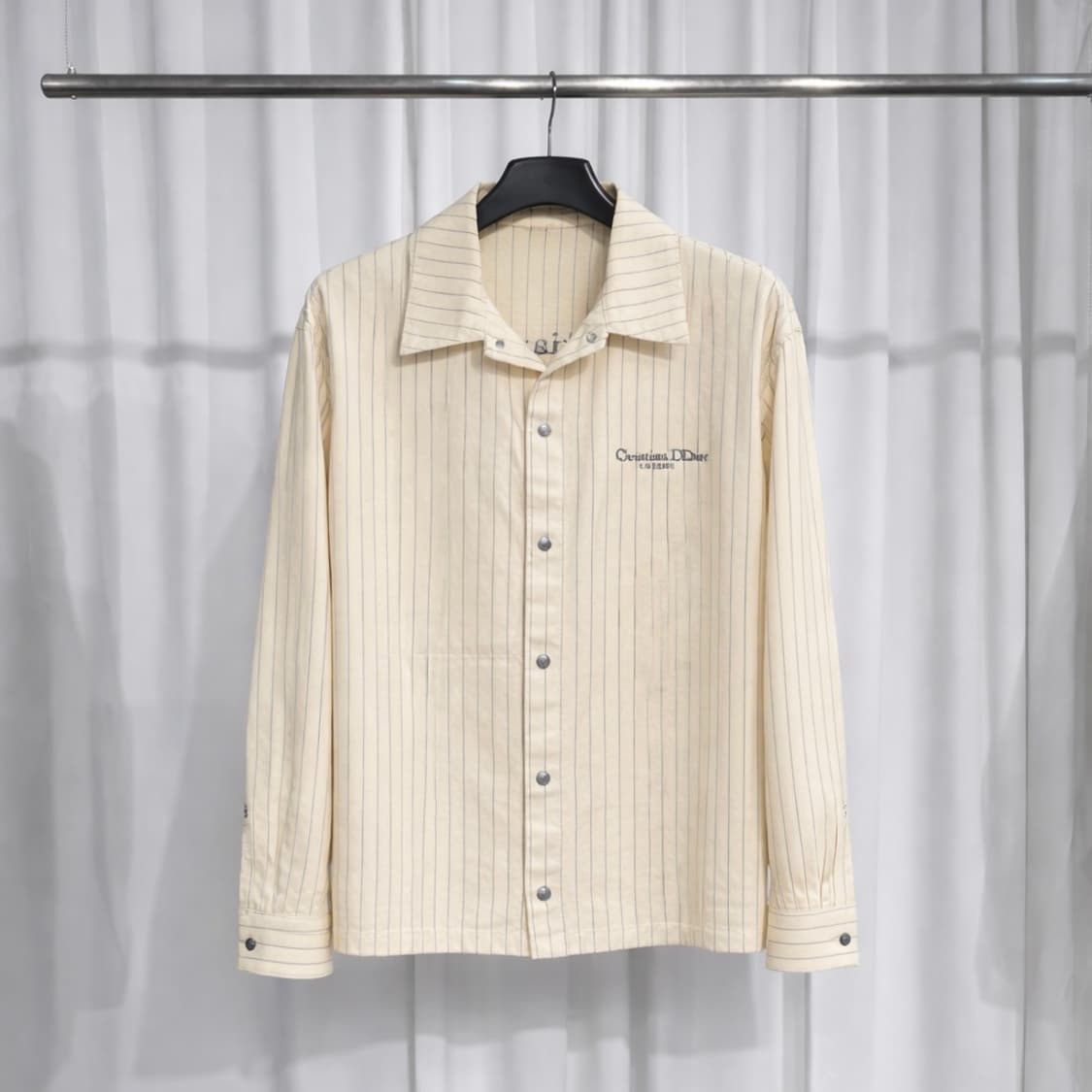 디올 꾸뛰르 스트라이프 로고 자수 셋업 상품이미지2