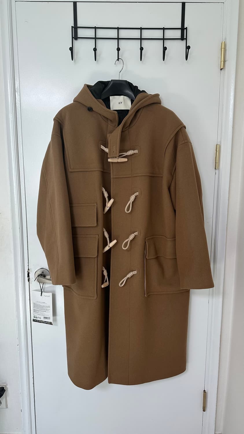 Iey 맥시 더플코트 카멜 (M) 상품이미지1