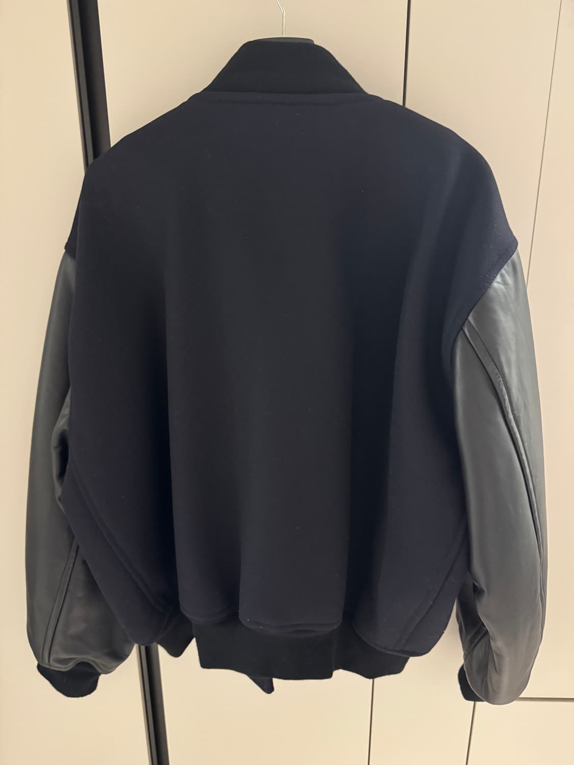 [Unisex] Alph - Darkest Navy 바시티 봄버 재킷 상품이미지2