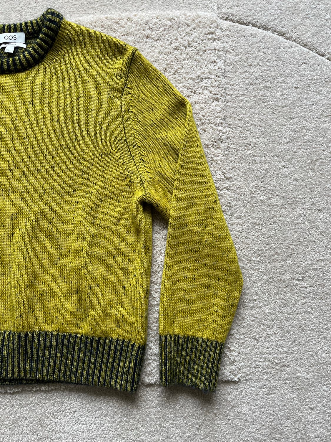 코스 투톤 리브 크루넥 니트 (100–105) 상품이미지3