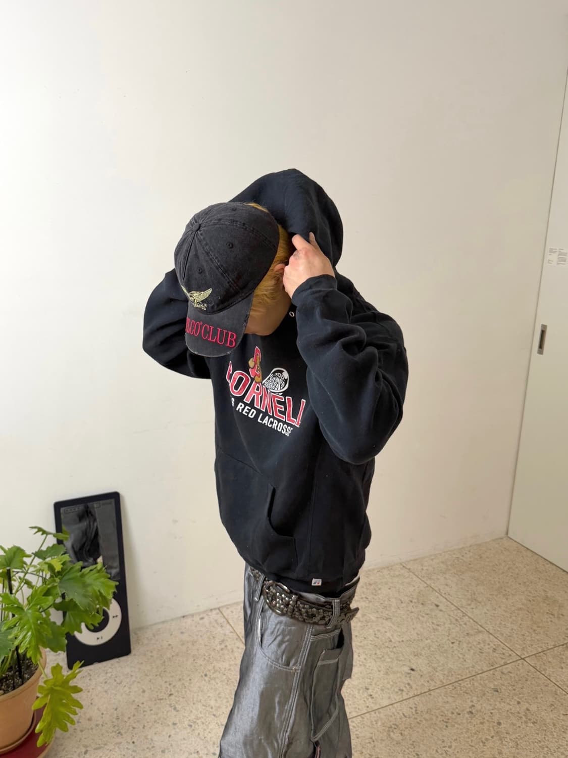 00‘s 러셀 후드티 블랙 상품이미지2