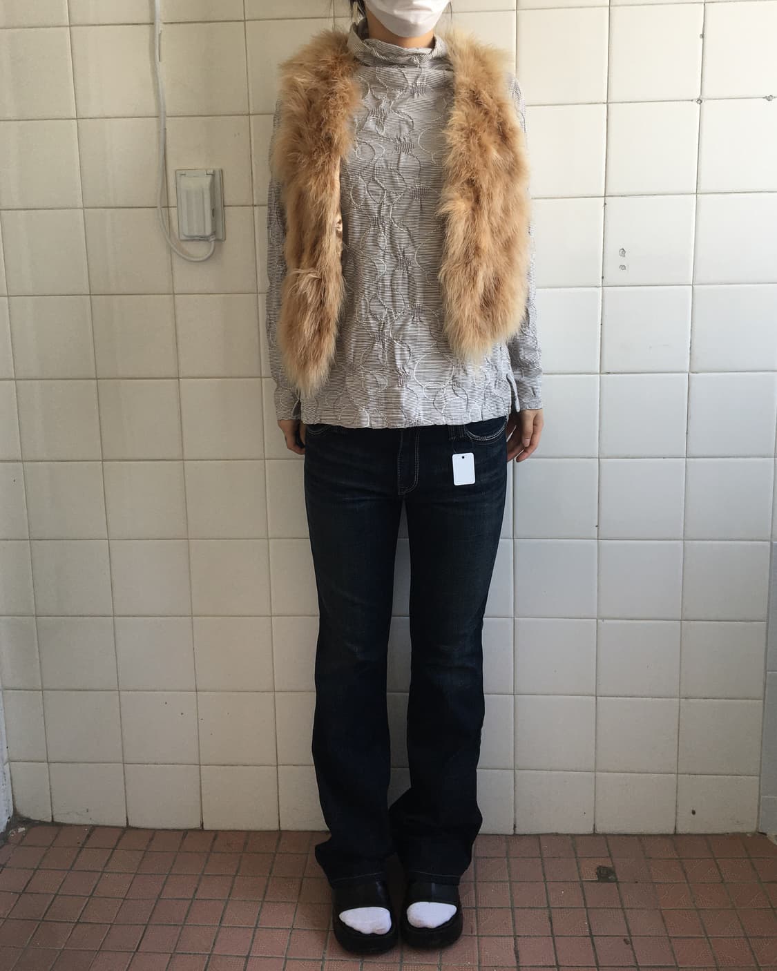 Fur vest 상품이미지1