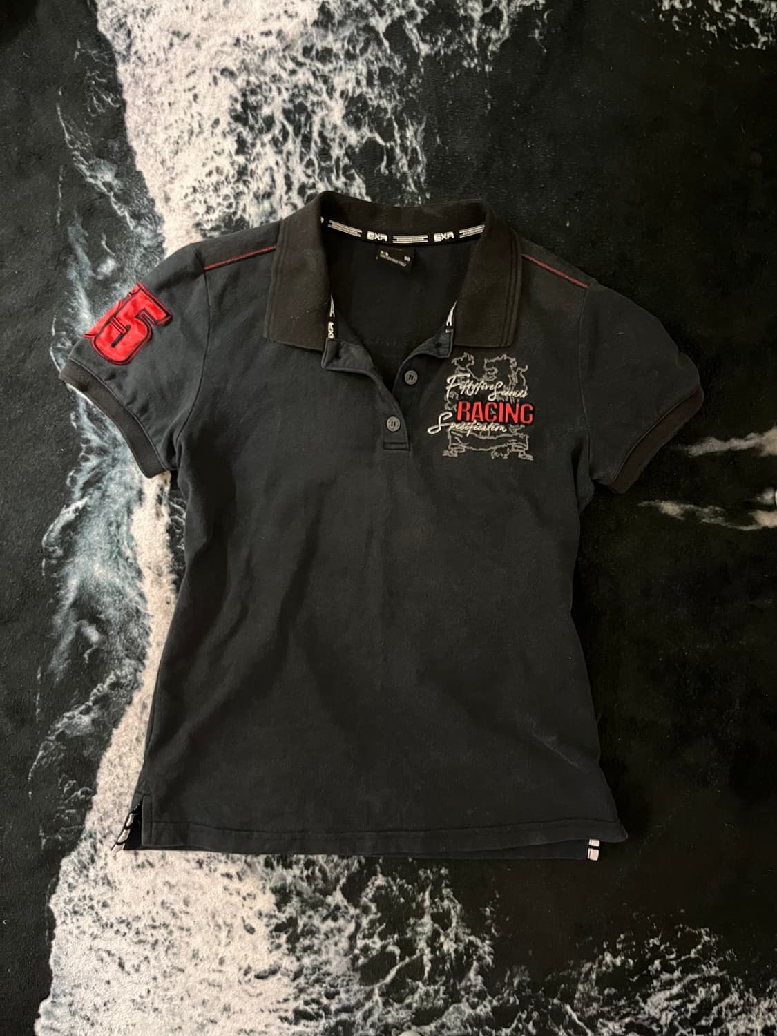 y2k프린팅 반팔카라티 상품이미지1