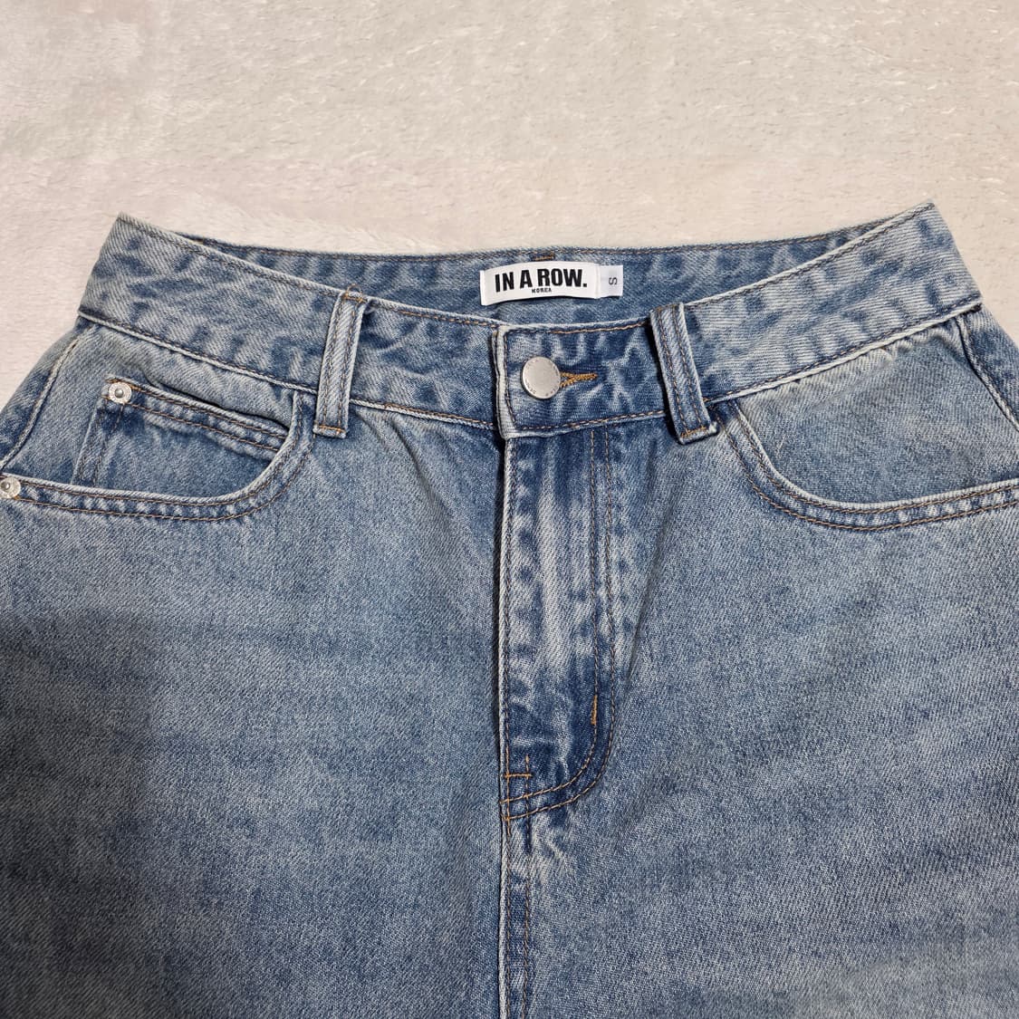 (S)여성 인어로우 데님 반바지 상품이미지2