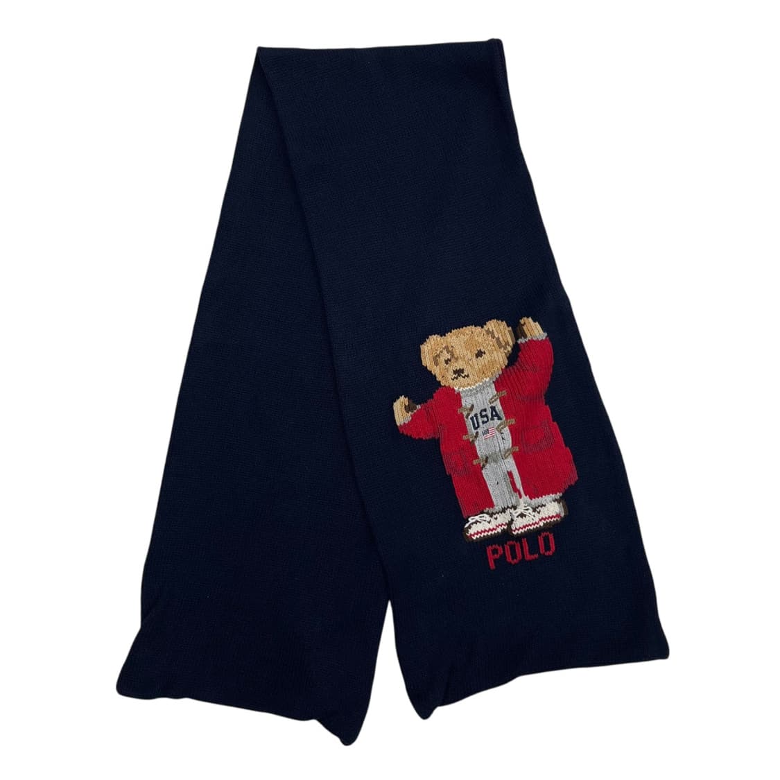 폴로 랄프로렌 USA 네이비 곰돌이 머플러 상품이미지3