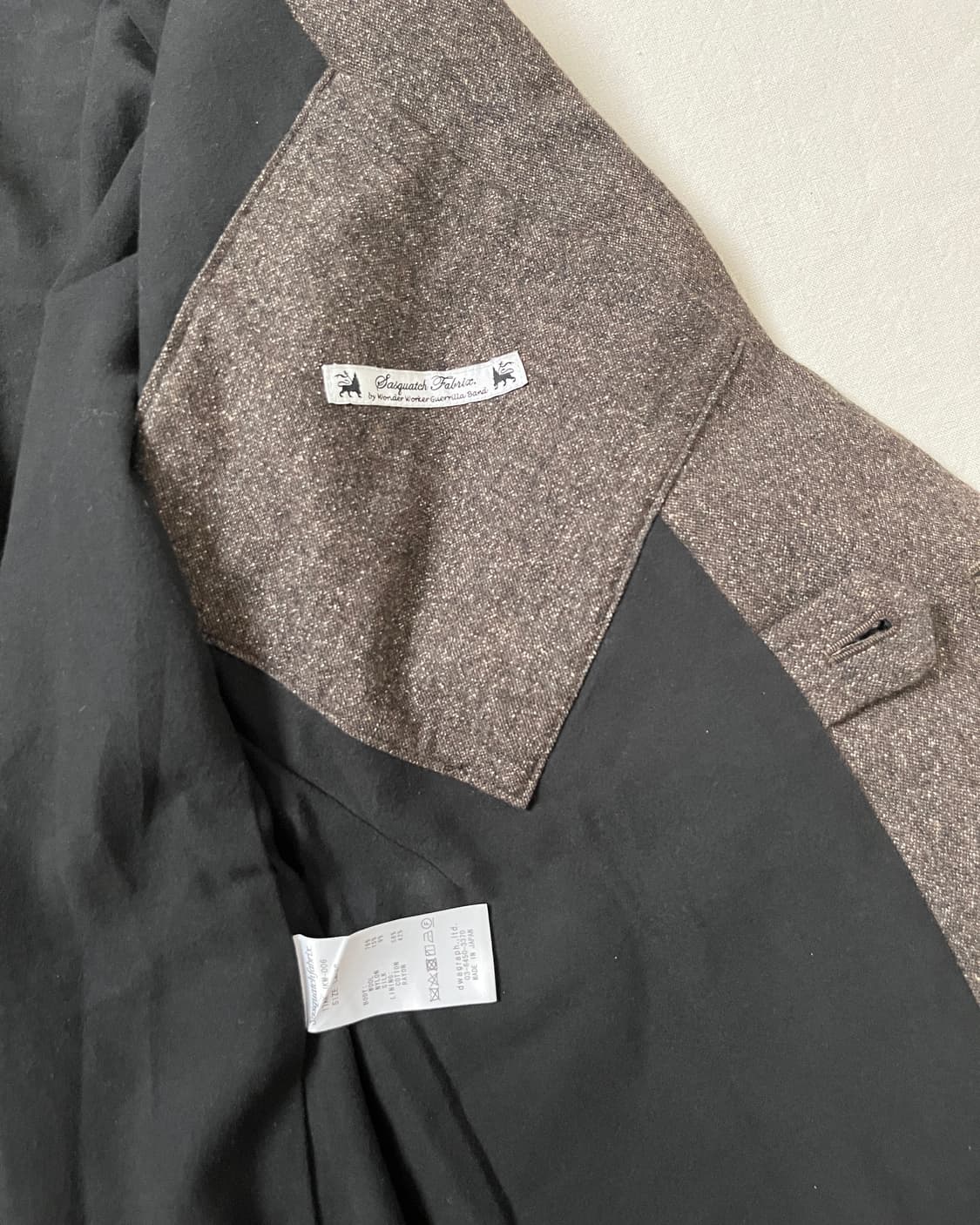 사스콰치패브릭스 코쿤 트위드 자켓 sasquatchfabrix  상품이미지10