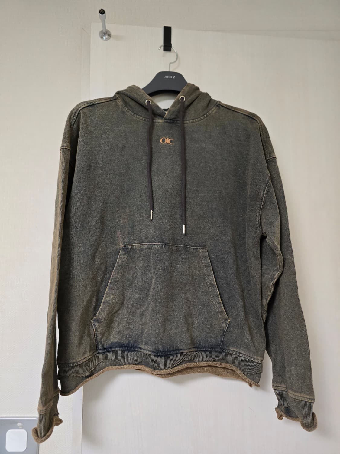 오아이오아이 빈티지워싱 후드티  상품이미지2