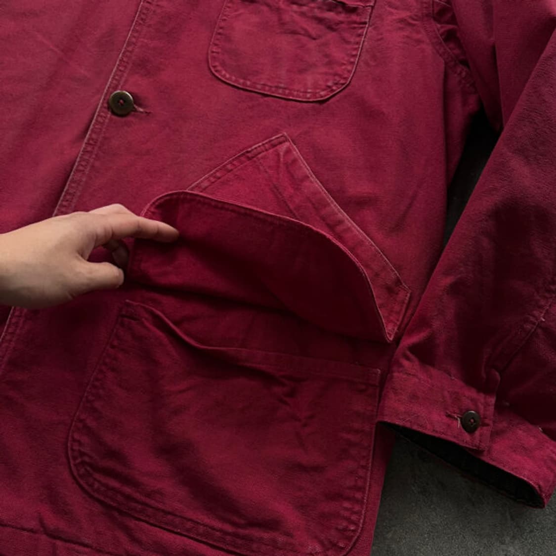 L.L.Bean 엘엘빈 다크레드 필드 자켓 상품이미지5