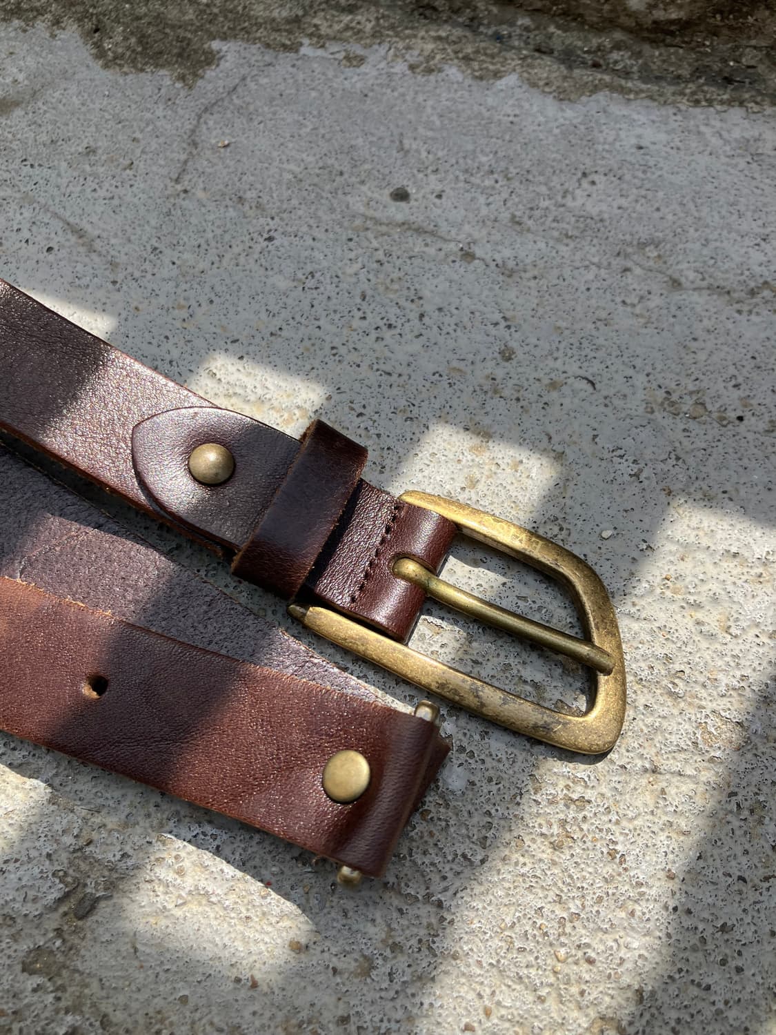 EVISU 웨스턴 버클 레더 벨트 상품이미지6