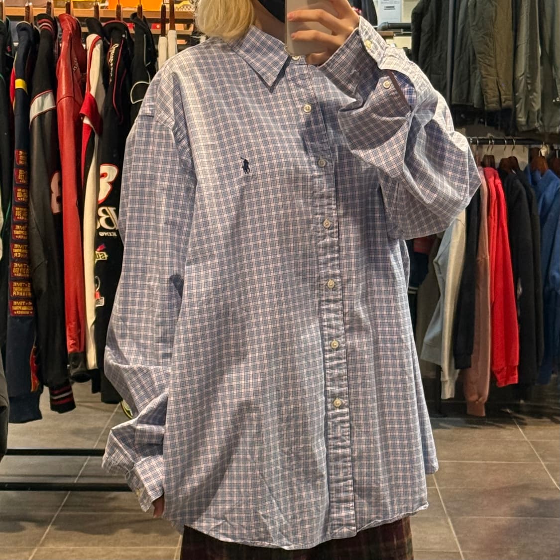 [No.9]Polo 폴로 체크 긴팔셔츠 상품이미지3