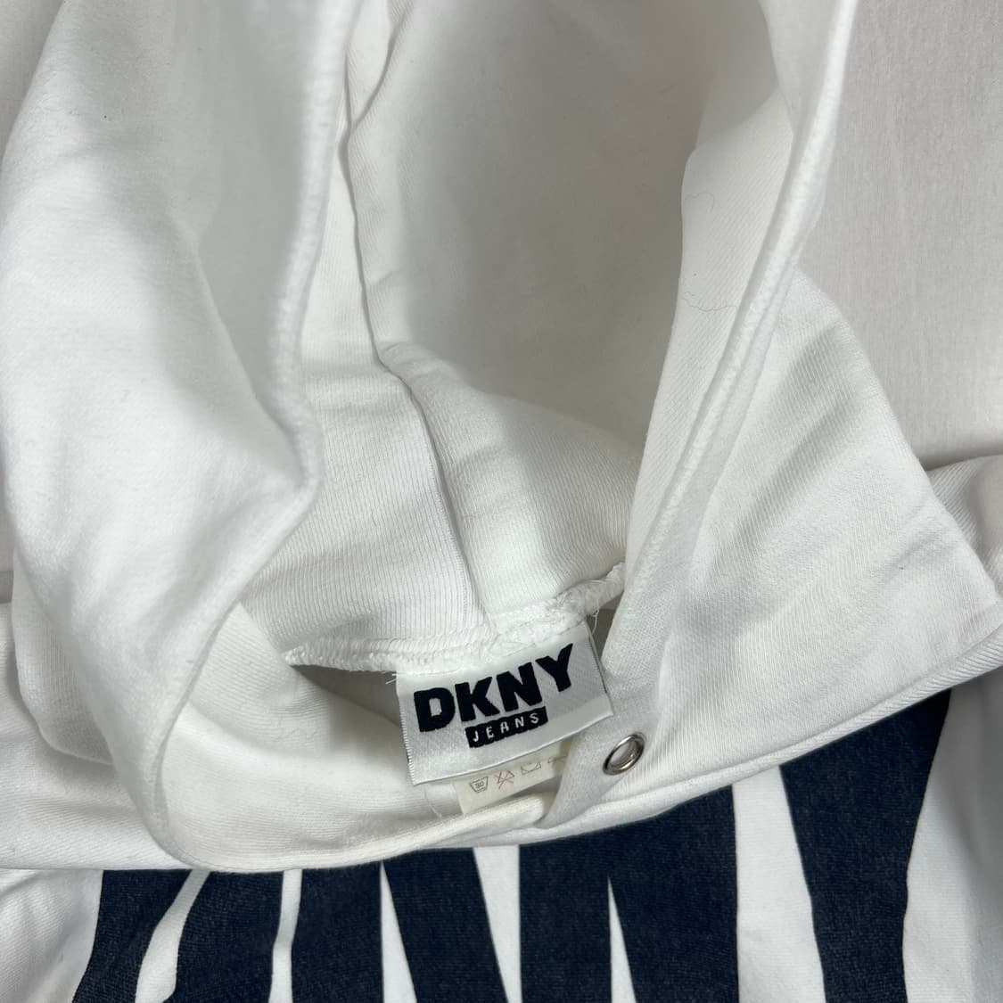90‘s 도나카란뉴욕 dkny jeans 스펠아웃 후드티 상품이미지5