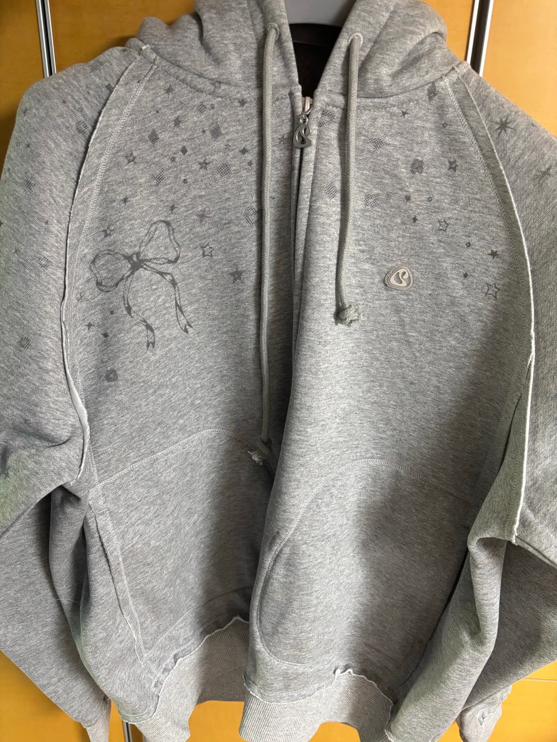 코이세이오 트윙클 후드집업 그레이 상품이미지1