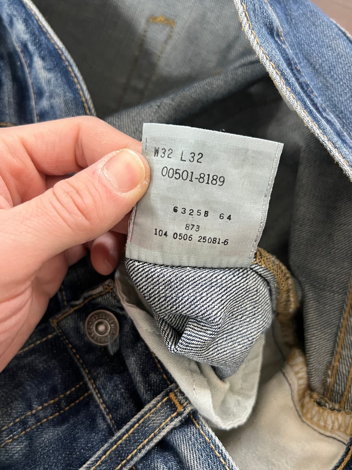 00s Levis 리바이스 501 버튼플라이 스트레이트 데님 팬츠 상품이미지8