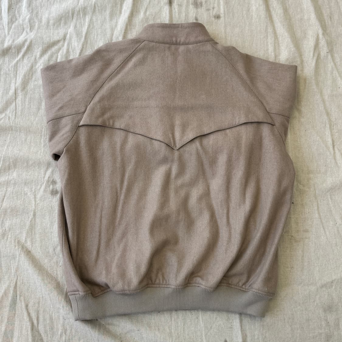 벌스데이수트 베이지 울 헤링턴 자켓 L 상품이미지4