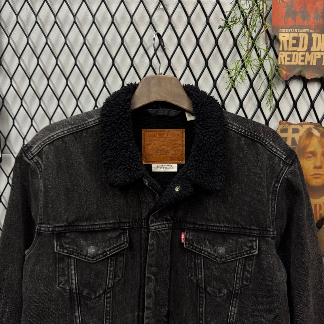 리바이스 타입 3 쉐르파 흑청 데님 트러커 자켓 상품이미지3