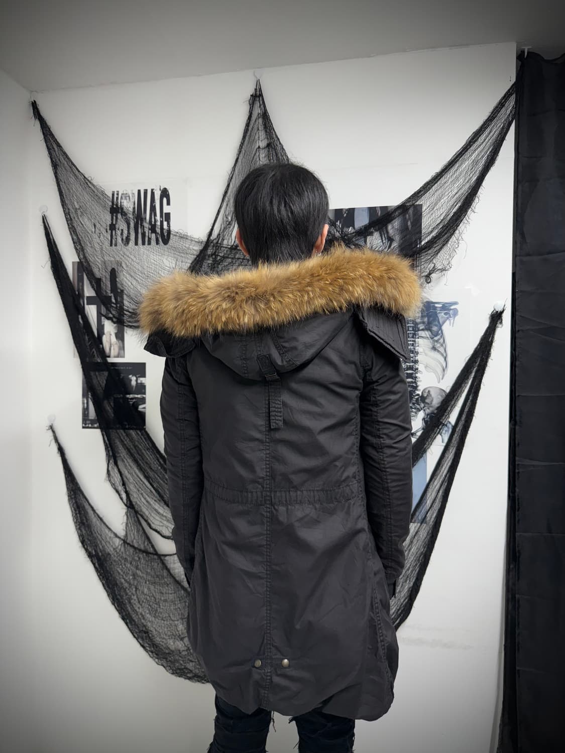 G.O.A collar detailed fur jumper  상품이미지5