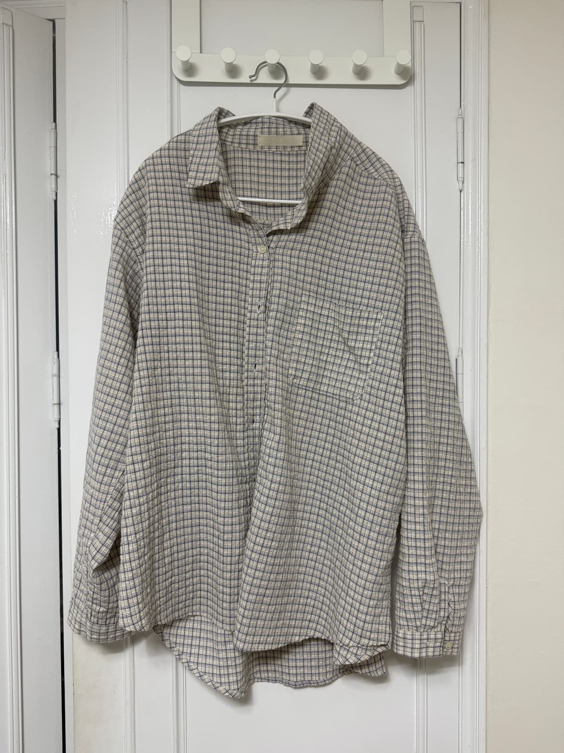 리넨느 mue over check shirt 체크 셔츠 상품이미지4
