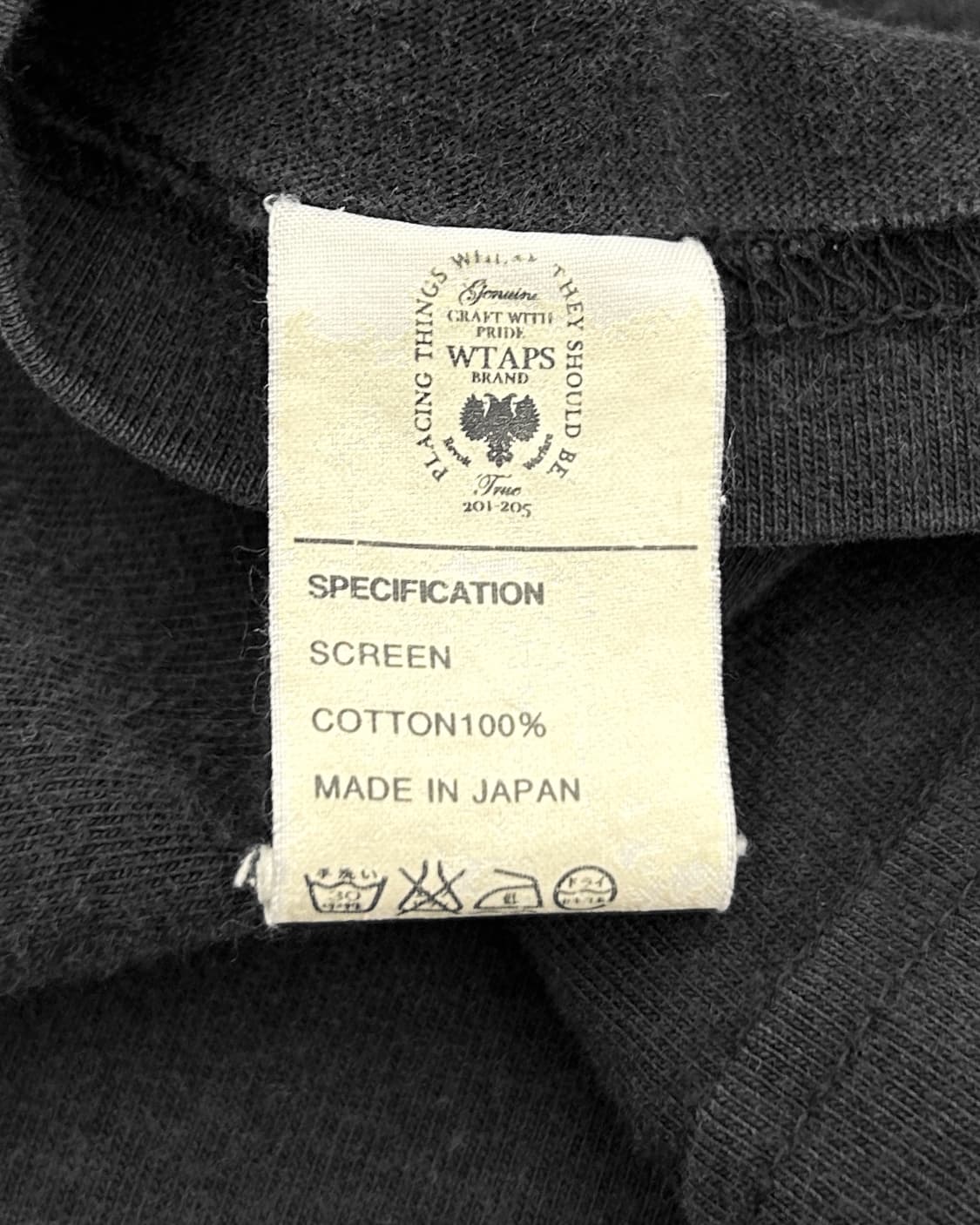 WTAPS 아치로고 반팔 티셔츠 블랙 상품이미지7