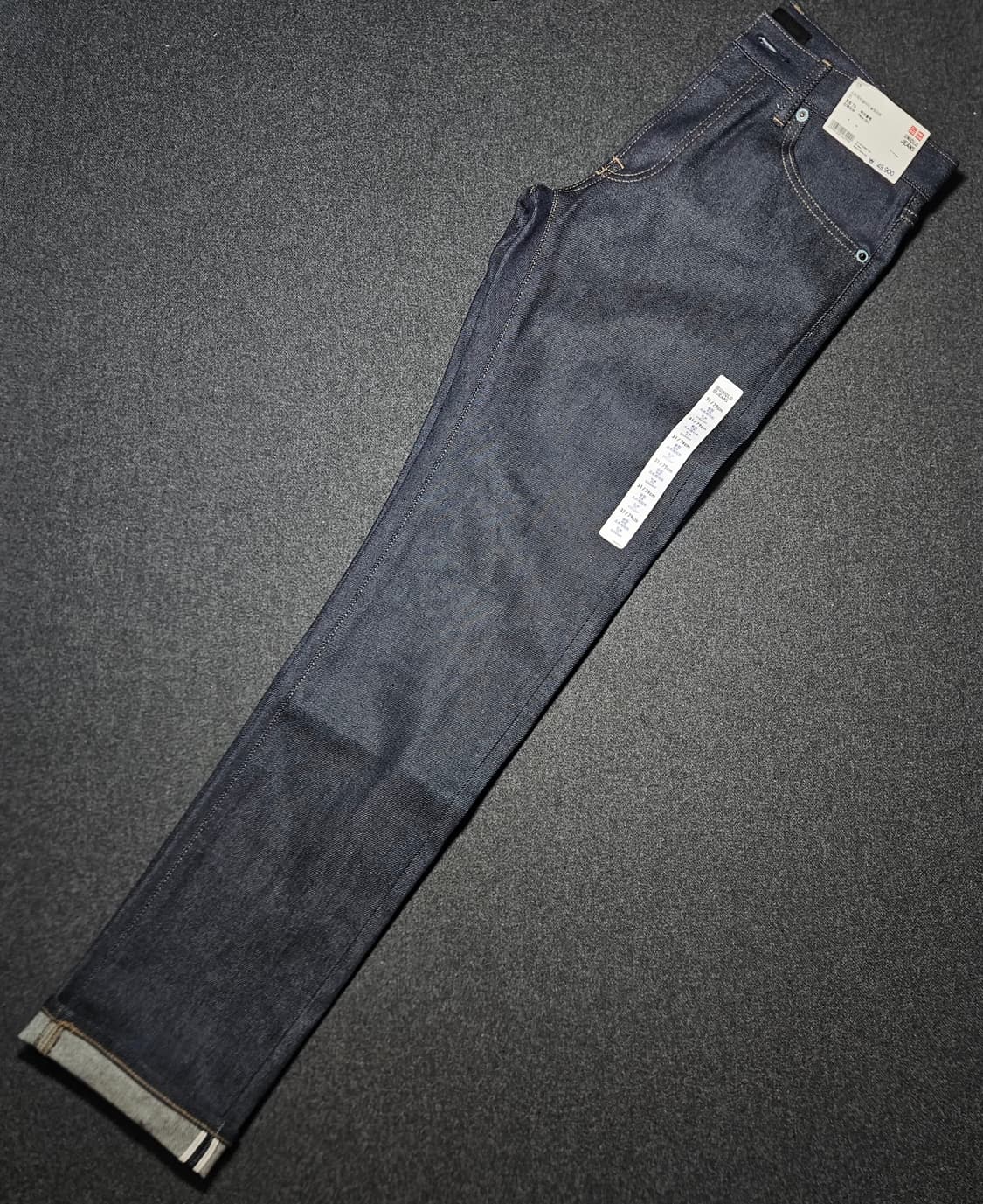 유니클로 슬림핏 셀비지 데님 31 실측 28 상품이미지1