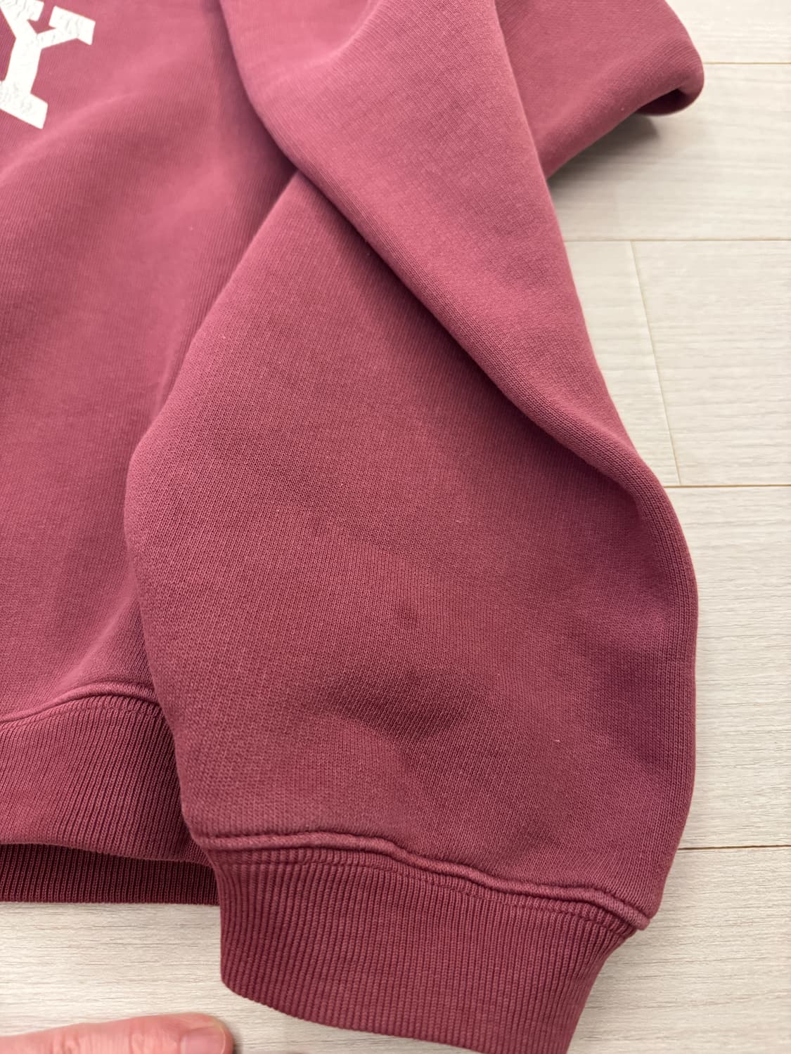 스투시 스포츠 스웻 버건디 L 상품이미지5