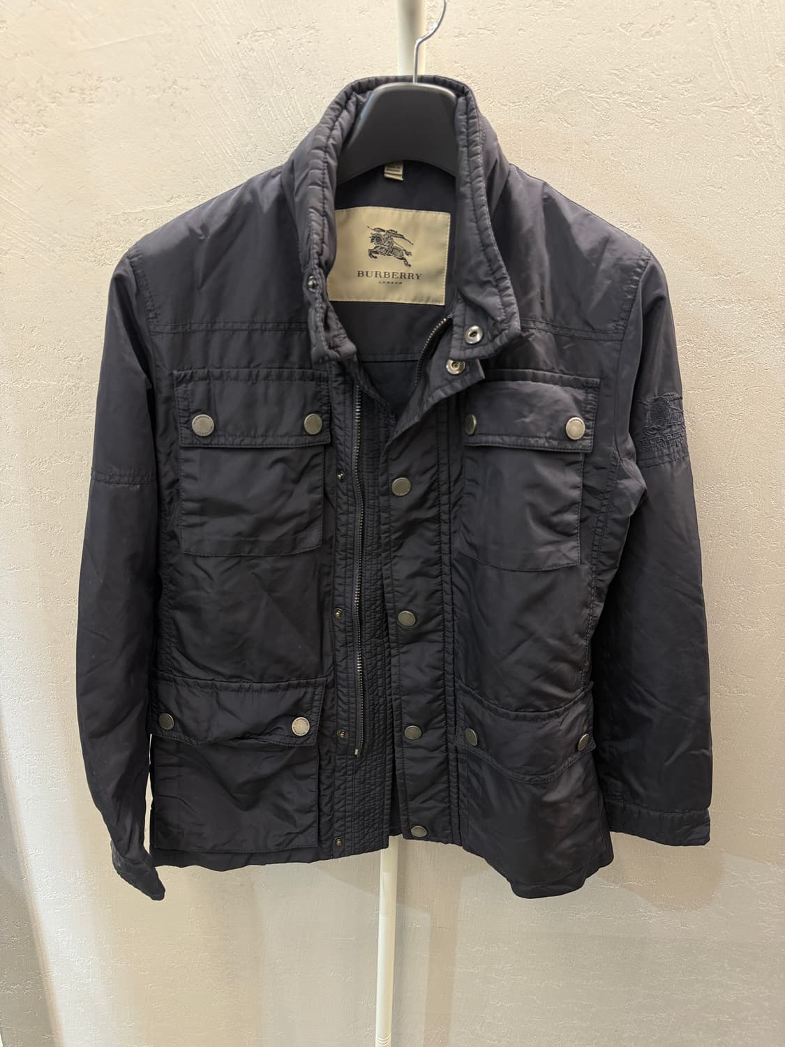 버버리 정품 밀리터리 스타일 필드 블랙 자켓 S 상품이미지2