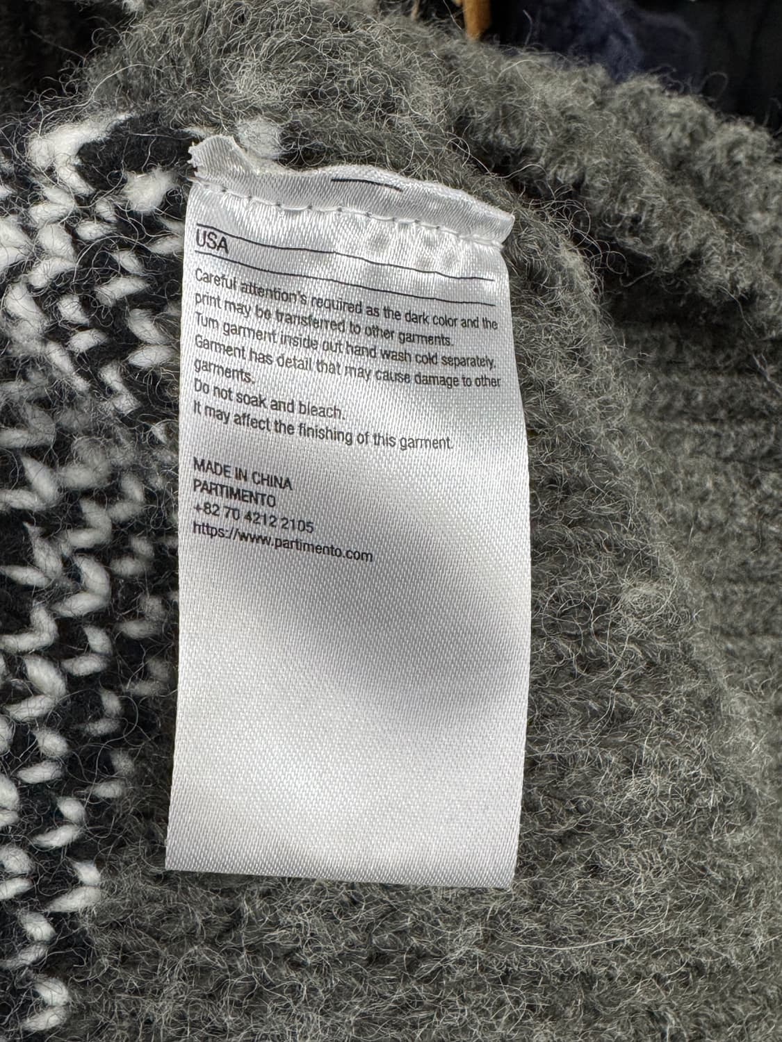 파르티멘토 코위챤 니트 집업 상품이미지3