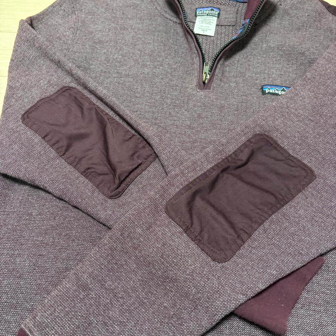 일본판)파타고니아 버건디 하프집업 스웨터  상품이미지4