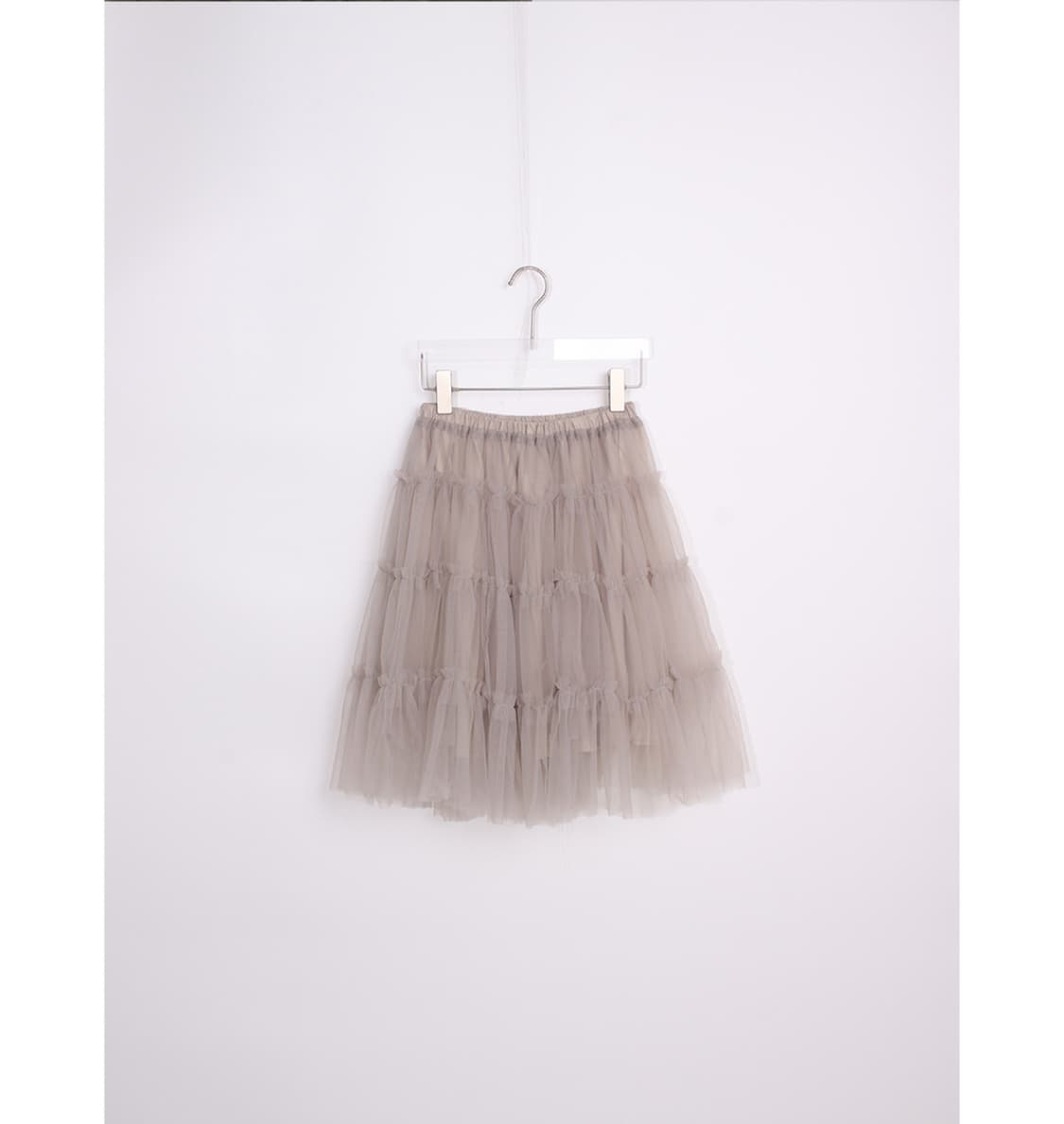 페인티드우드 mesh shadow skirt 그레이 판매합니다 상품이미지1