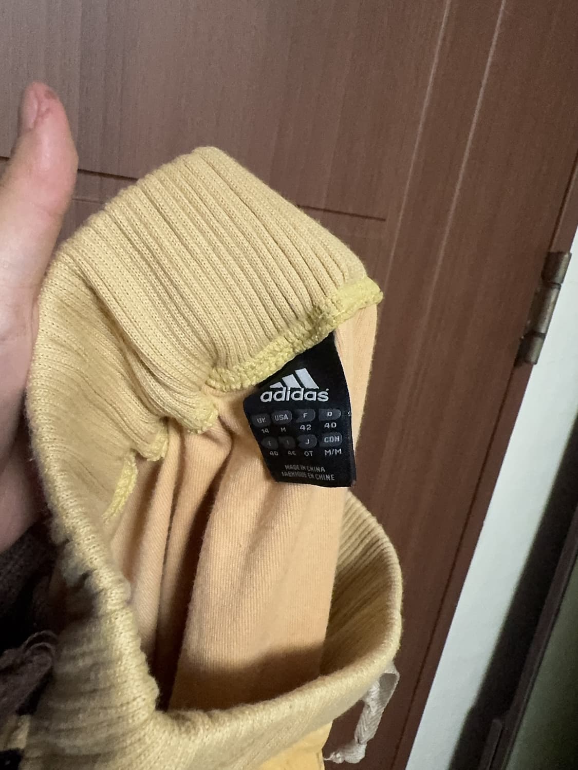 빈티지 아노깔 아디다스 나이키 옐로우 골드 트레이닝 트랙팬츠 반바지 상품이미지5