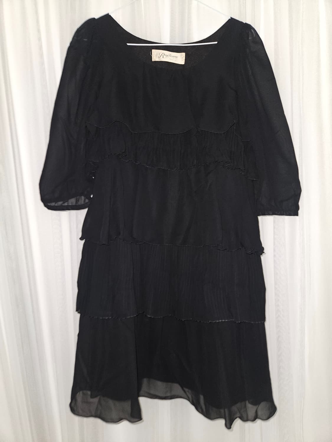 빔즈 캉캉 쉬폰 블랙 빈티지 원피스 니혼진 공겜여주 히메갸루 고스 고딕 상품이미지2