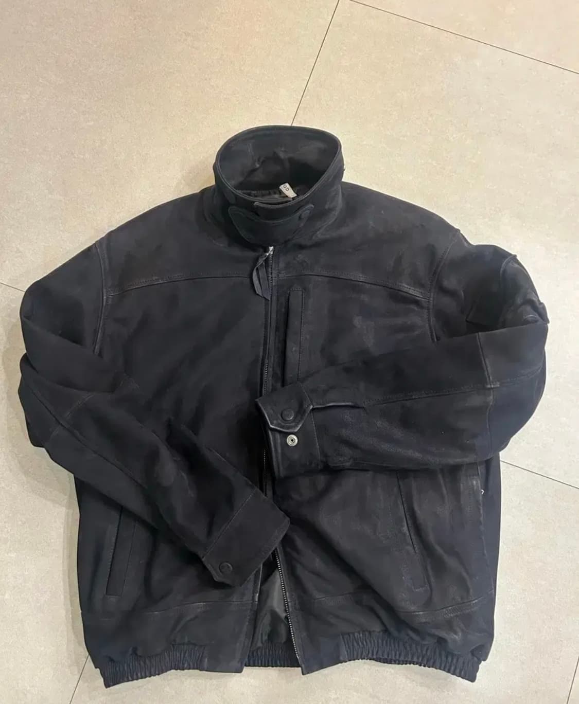 CCU/Swing top jacket(cow nubuck)/Black/1 상품이미지3