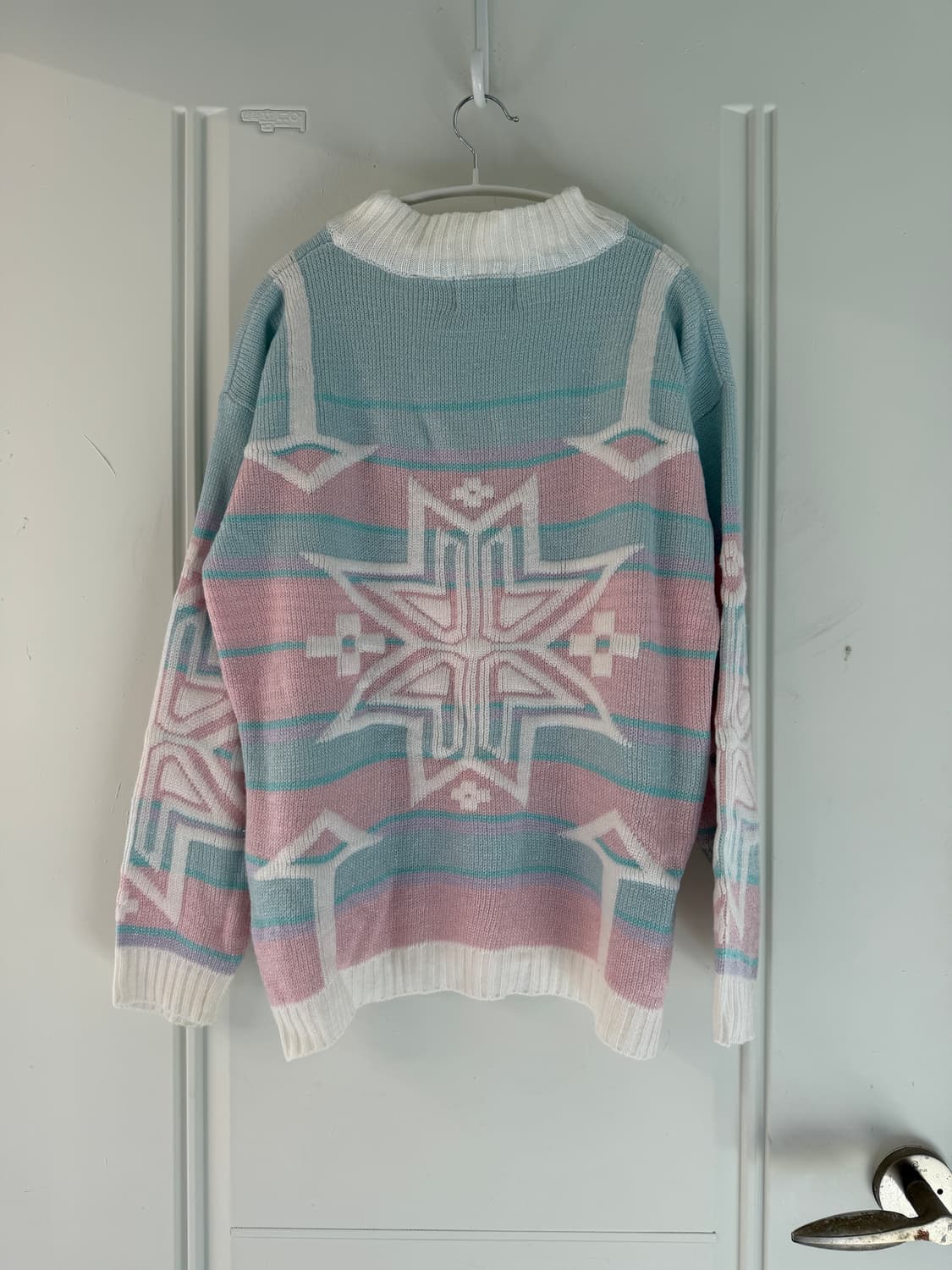 일본빈티지 파스텔 눈꽃 빈티지스웨터 상품이미지8