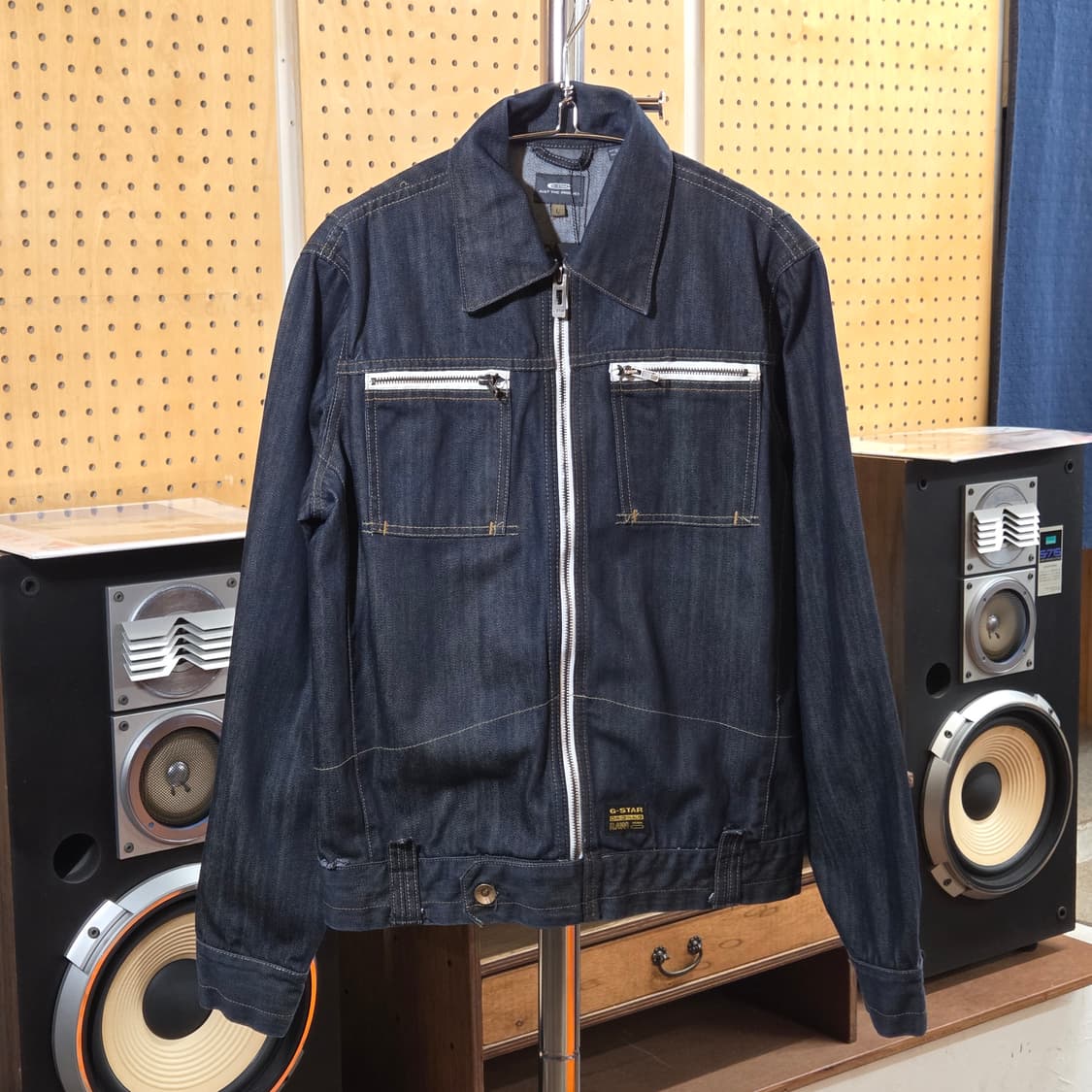 지스타 로우 메카닉 진청 데님 자켓 상품이미지2