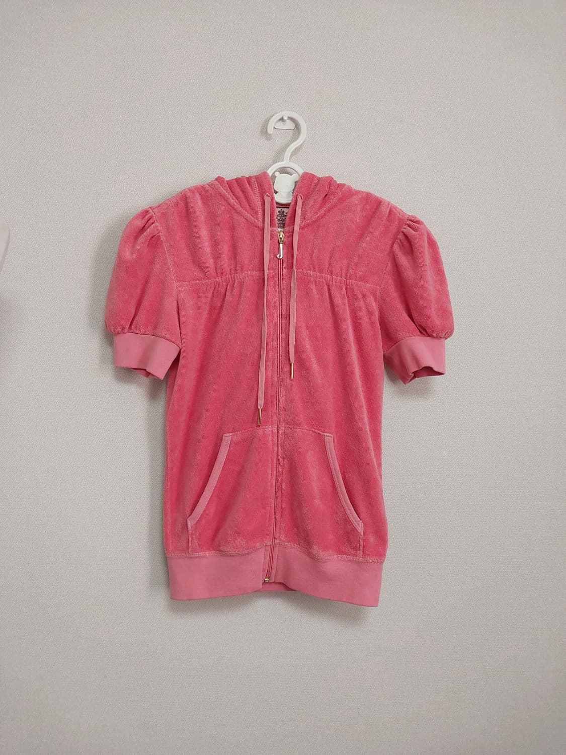 쥬시꾸뛰르 핑크 테리 후드 집업 y2k 상품이미지3