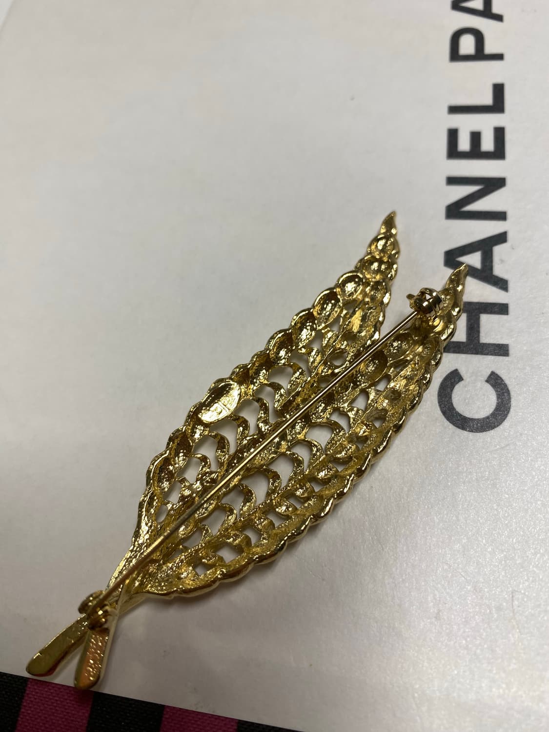 빈티지 골드 리프 브로치 상품이미지5