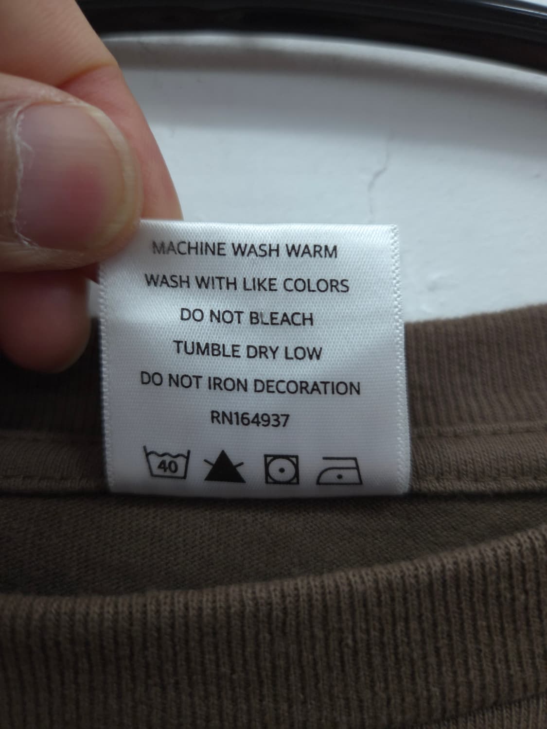 XL USA WHR  웨스턴 하이드로다이나믹 긴팔 티셔츠 브라운 상품이미지5