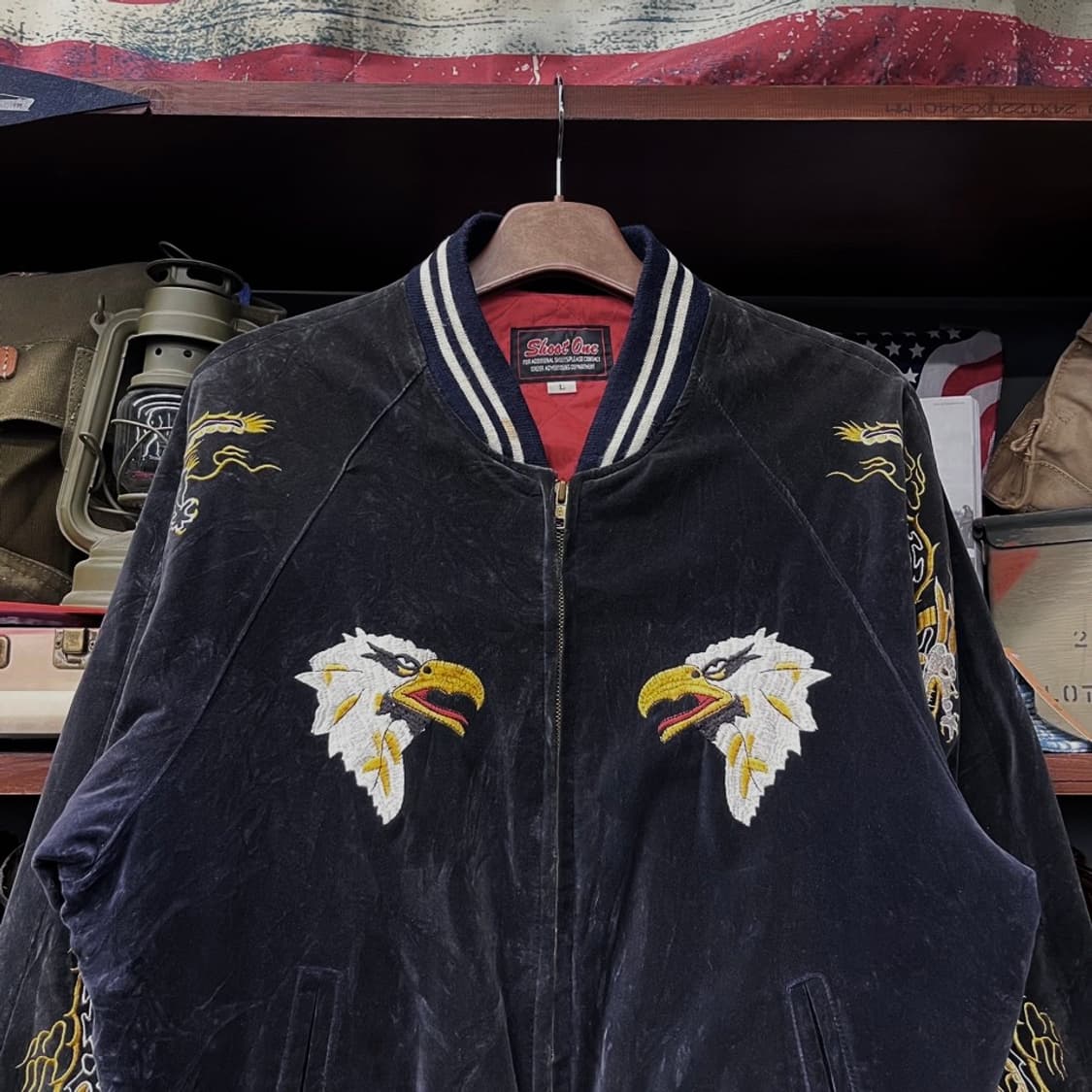 Shoot one 요코스카 벨루어 오리엔탈 스카잔 수베니어 자켓 N429 상품이미지3