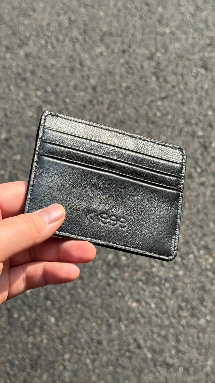 플리마켓🔥 케이케이이이이 레더 콘초 카드지갑 새상품 상품이미지2