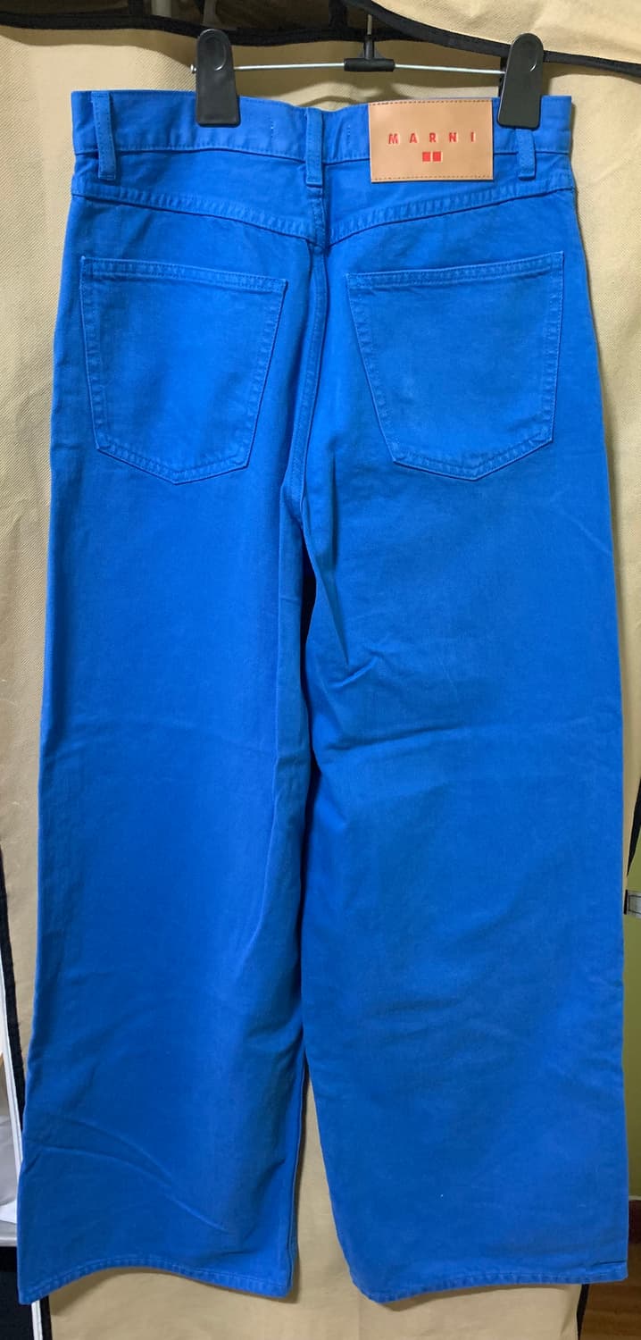 유니클로 마르니 배기진 팬츠 25 새상품 블루 상품이미지8