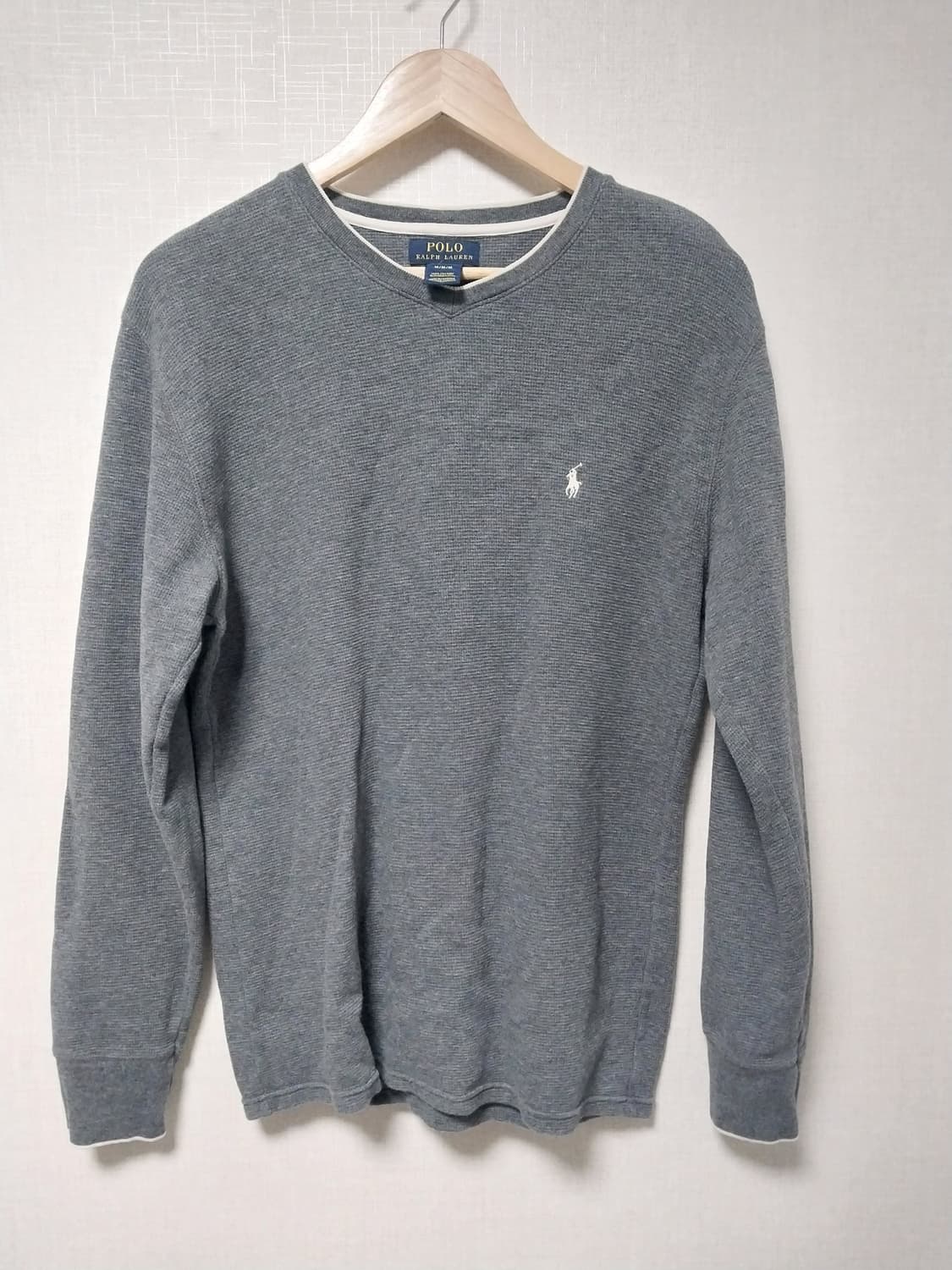 폴로 랄프로렌 남성 와플 티셔츠 회색 M 상품이미지1