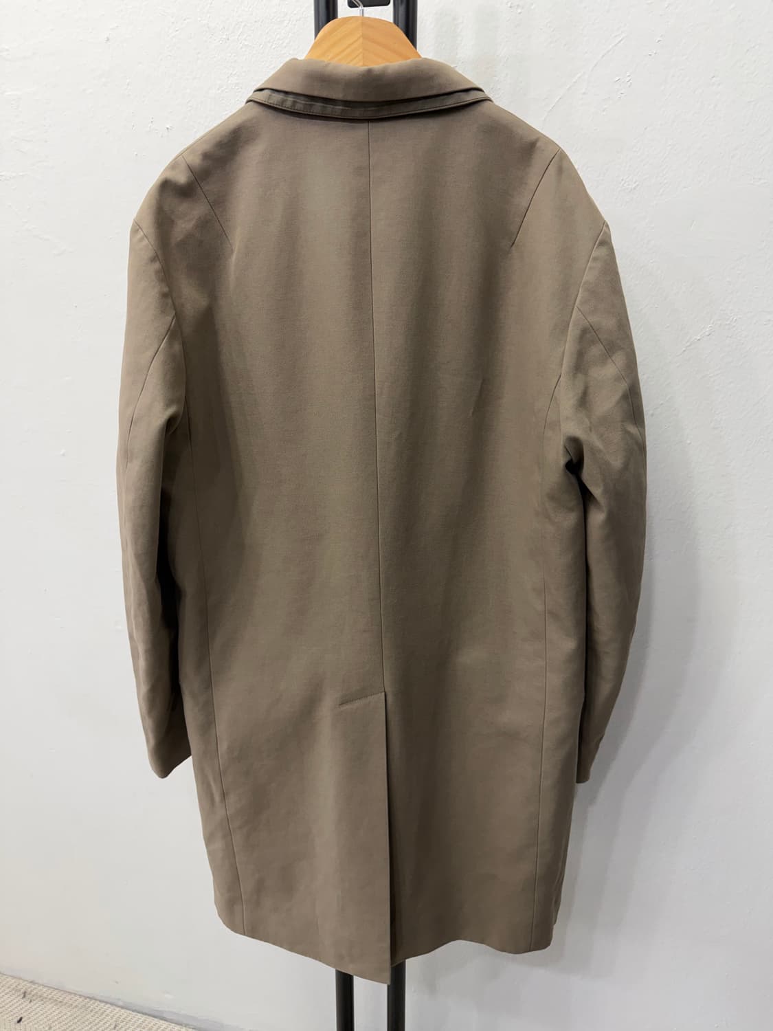 정품) TIME 타임옴므 베이지색 롱자켓 100 상품이미지5