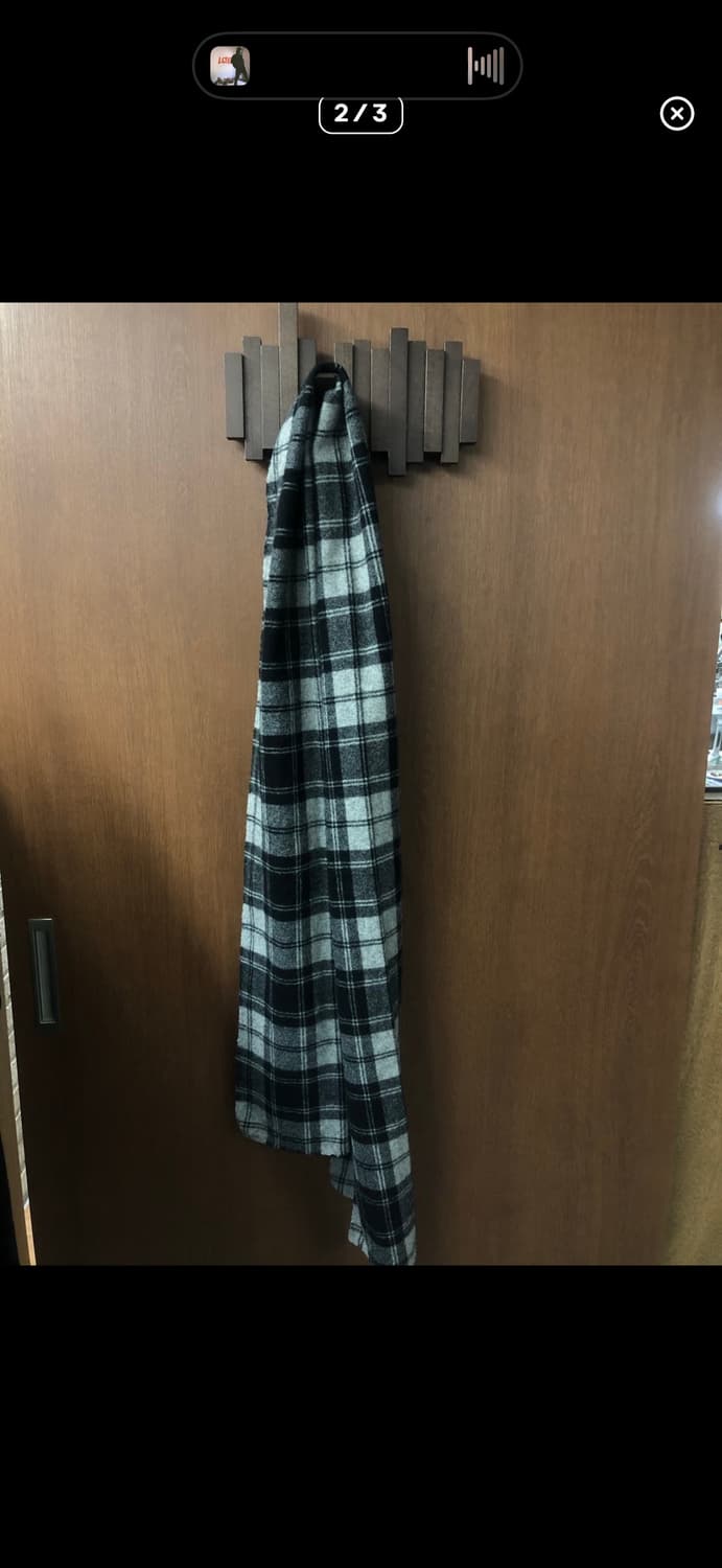 꼼데가르송 옴므 체크 머플러 상품이미지2