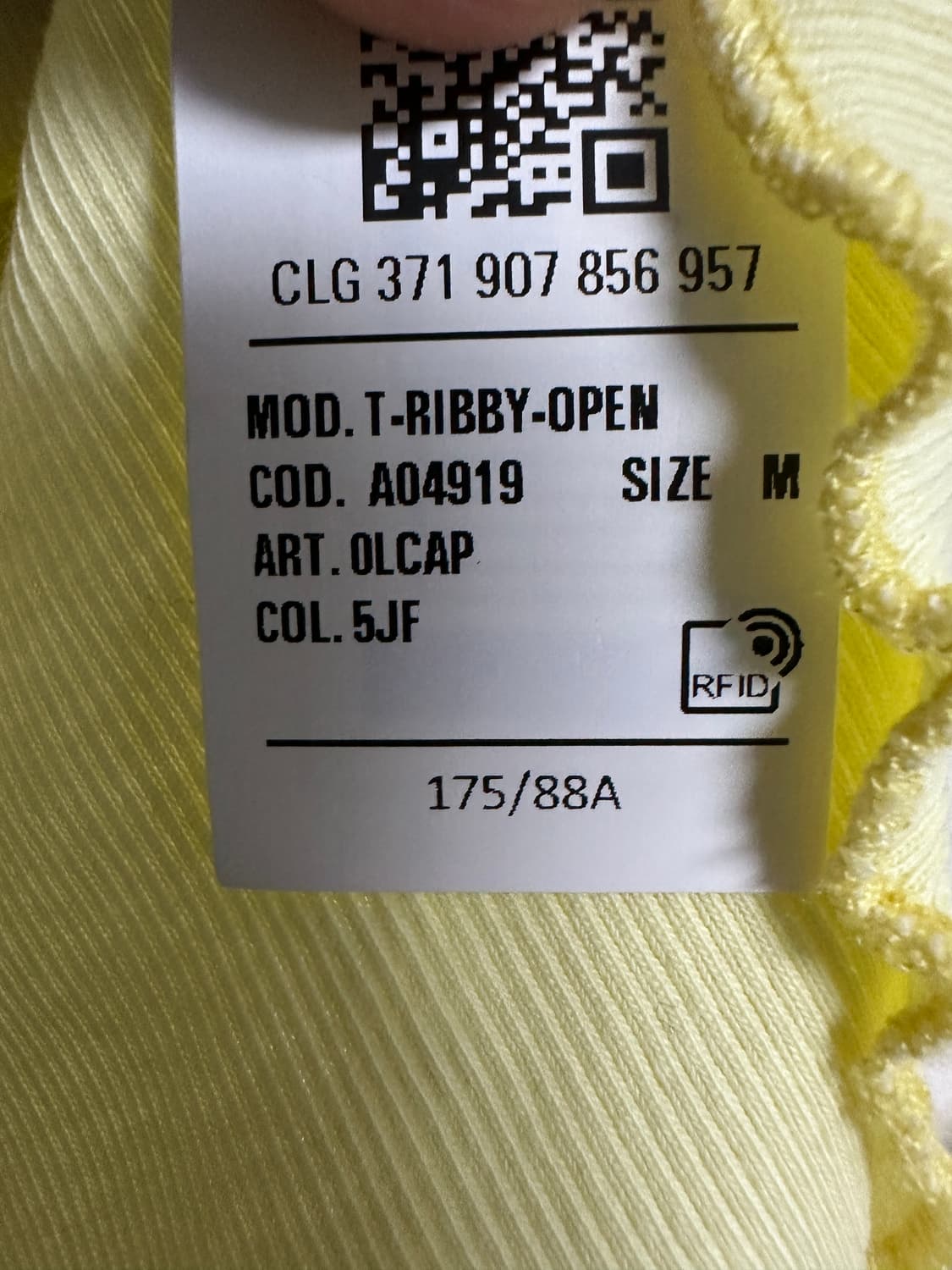 디젤 옐로우 골지 가디건 상품이미지4