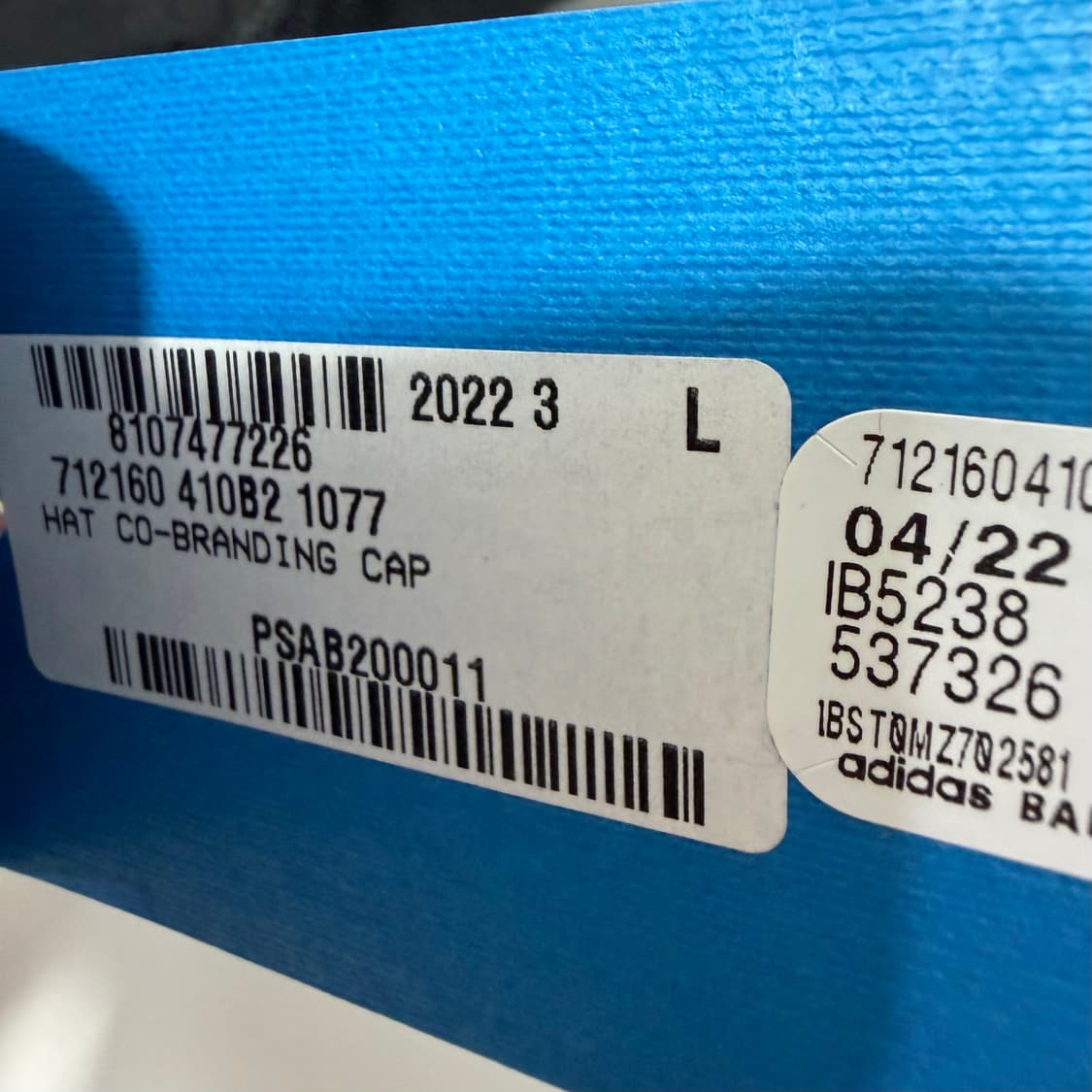 발렌시아가 X 아디다스 코튼 드릴 볼캡 ( L ) 상품이미지8