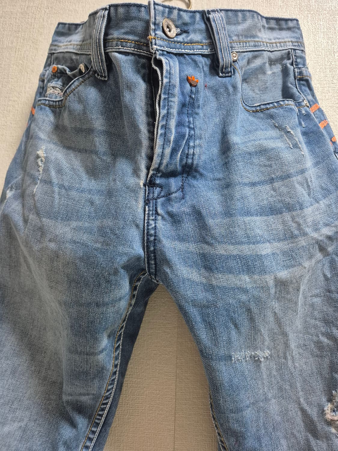 아디다스 X 디젤 스트레이트 데님 팬츠 상품이미지5