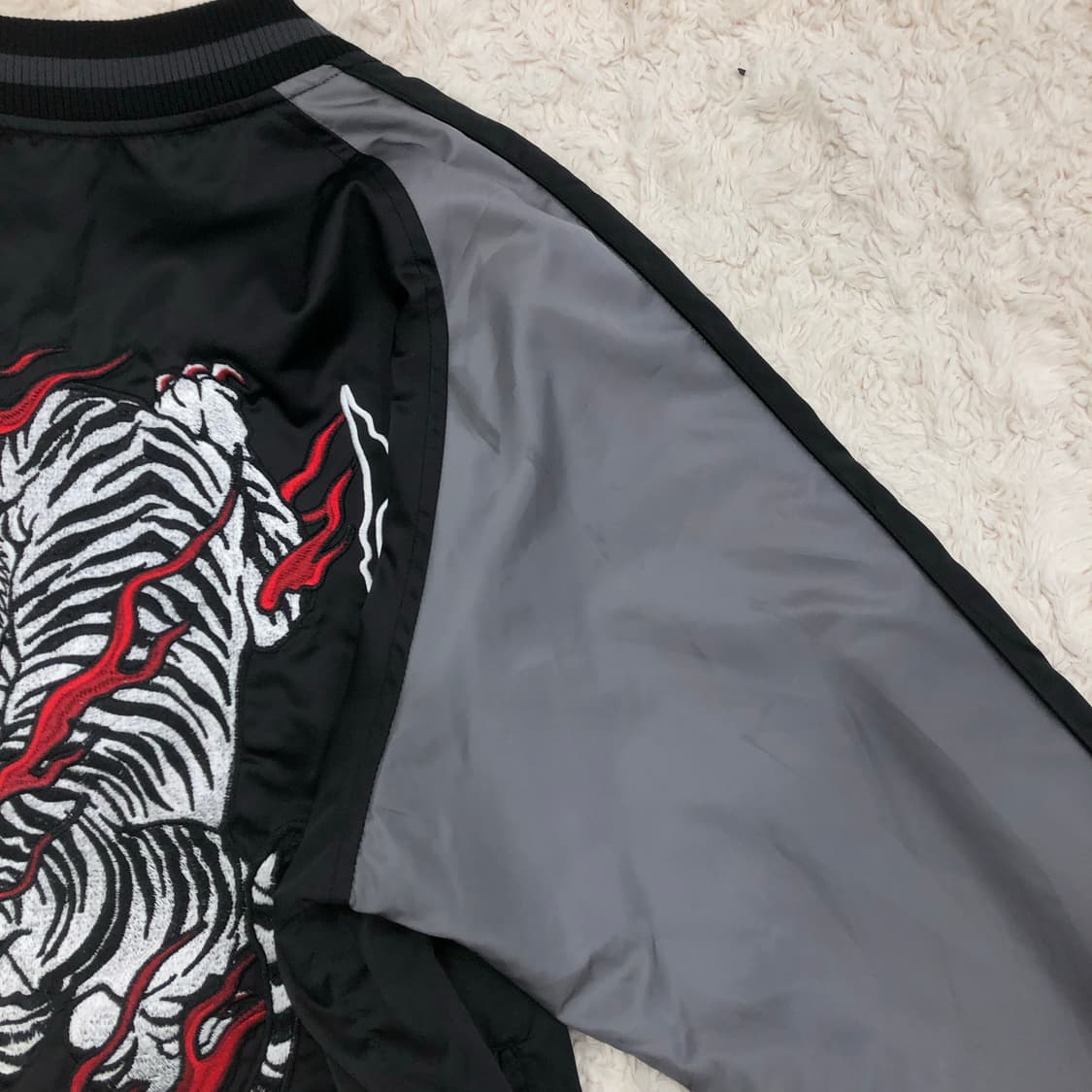 낫포너드 타이거 자수 스카쟌 블루종 자켓 상품이미지7