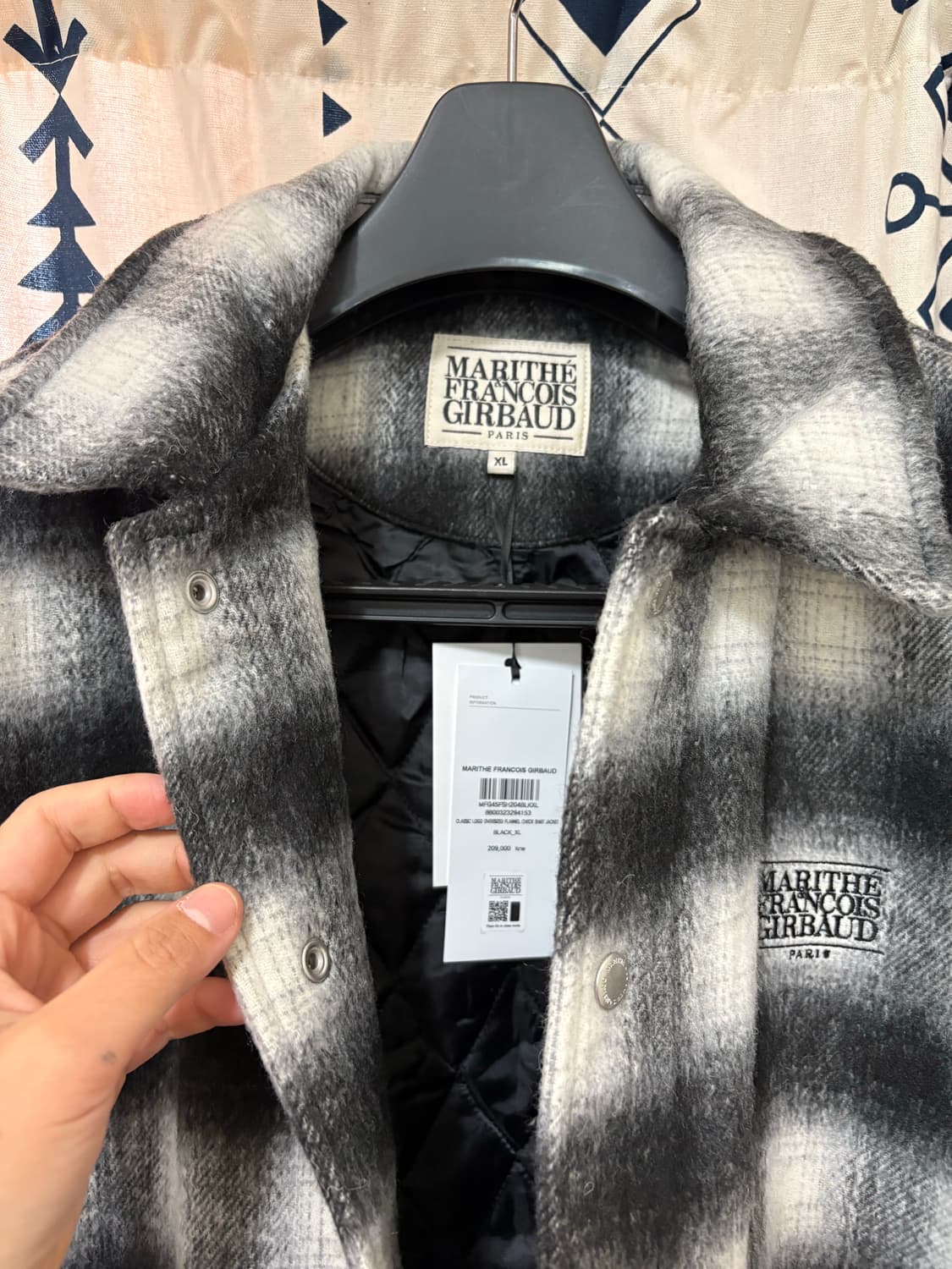 마리떼 CLASSIC LOGO OVERSIZED FLANNEL 상품이미지4